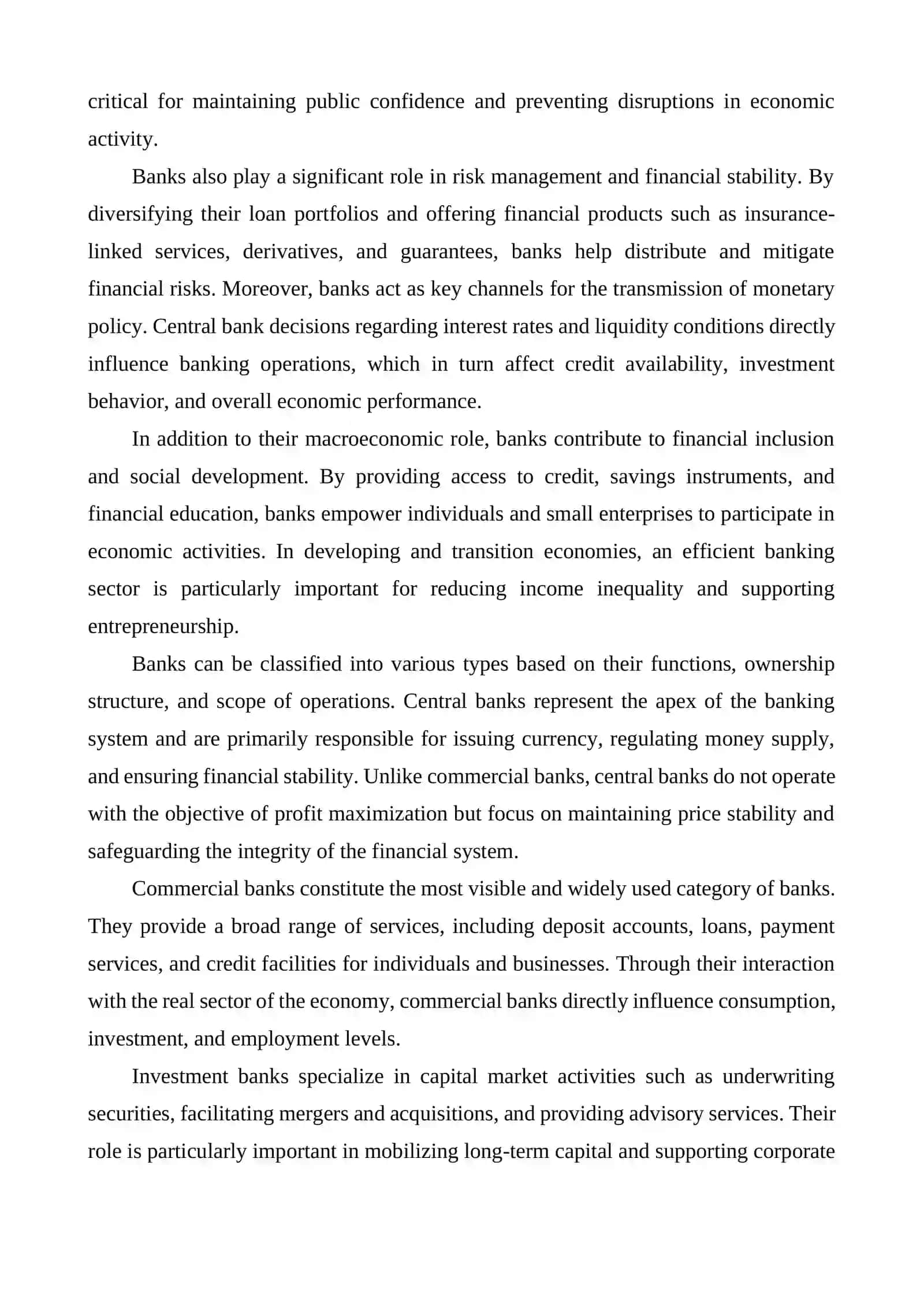 BANKS: THEIR CORE FUNCTIONS AND TYPES 4