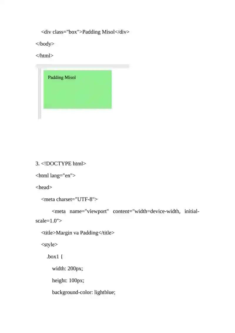 CSS da MARGIN va PADDING bilan ishlash 4