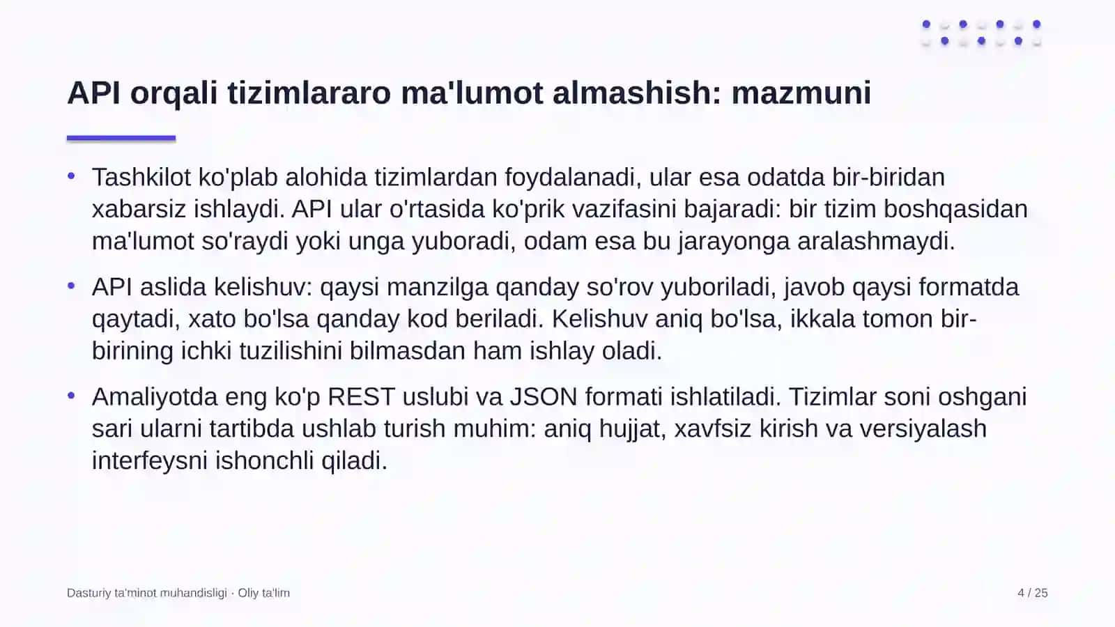 Inklyuziv ta'limda API orqali tizimlararo ma'lumot almashish 4