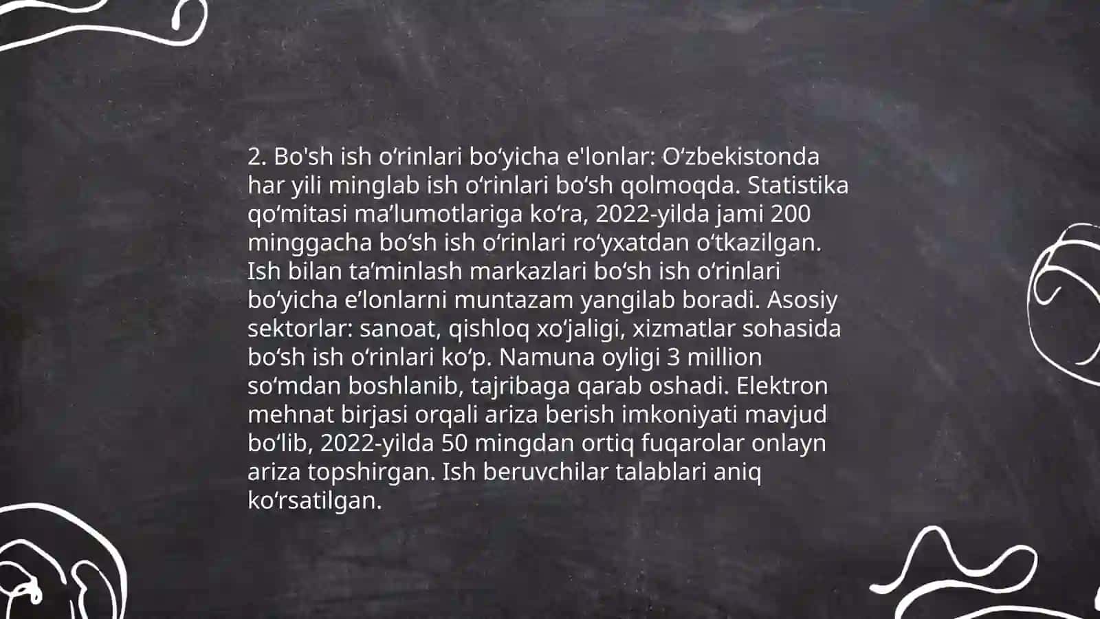 Ish o‘rinlari statistikasi 4