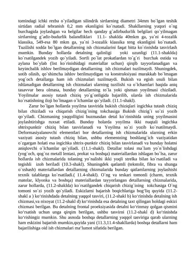 Detalning eskizini tuzish bosqichlari. 4