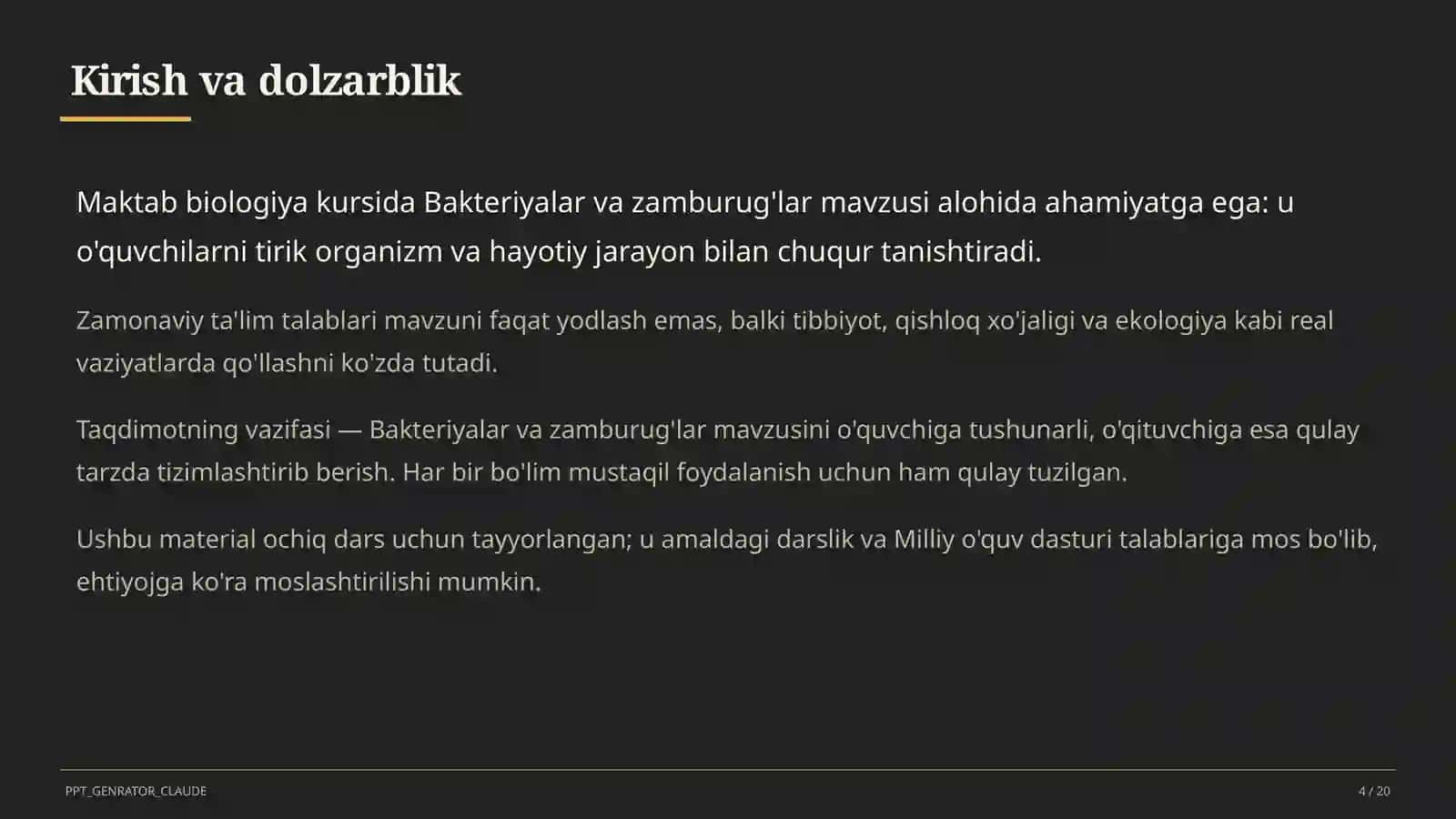 Bakteriyalar va zamburug'lar (6-sinf) 4