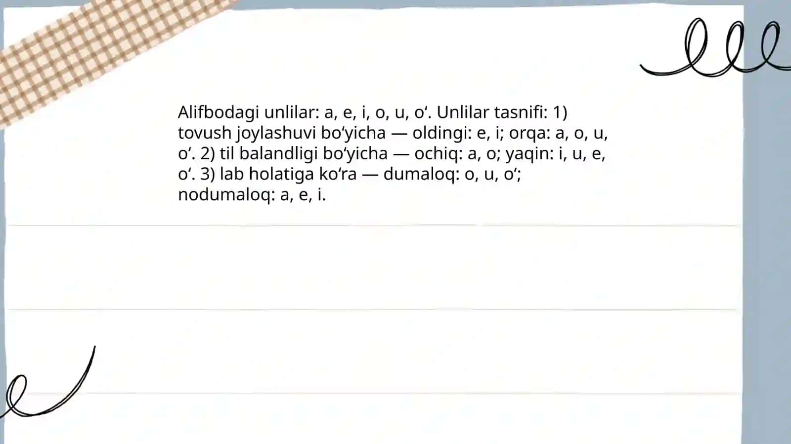 Hozirgi oʻzbek imlosining asosiy qoidalari 4