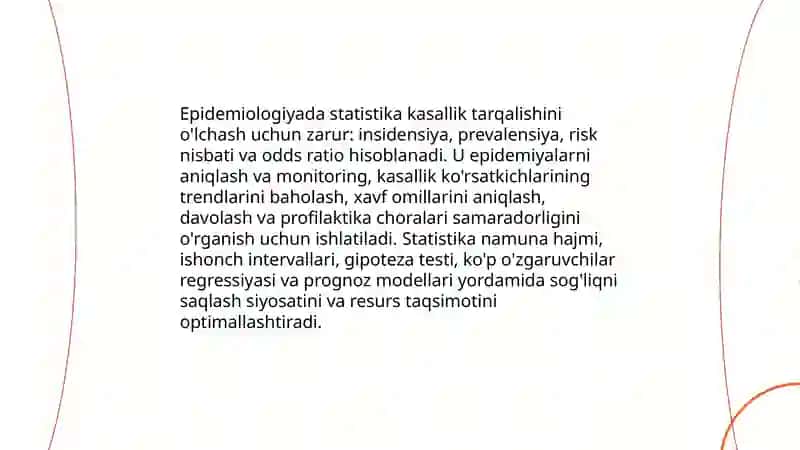 Tibbiyotda statistikaning maqsadi va ahamiyati 4