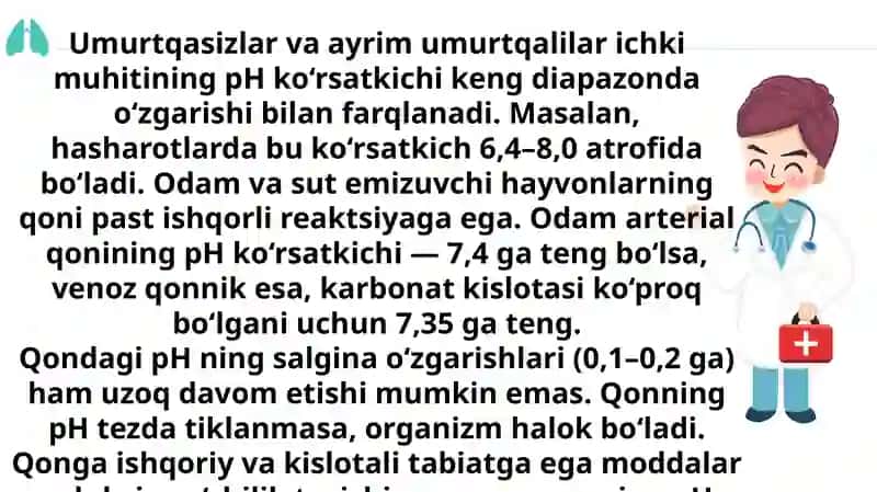 Qon reaksiyasi va bufer faoliyati 4