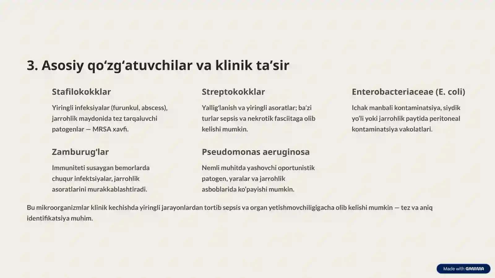 Kontakt infeksiyalar — umumiy xirurgiya nuqtai nazaridan 4