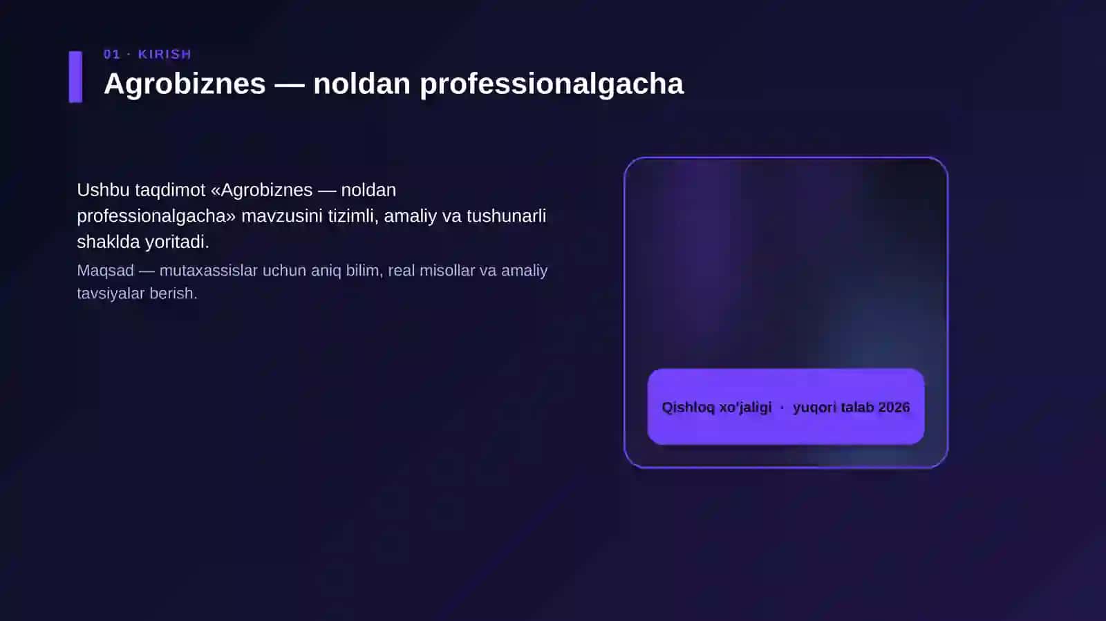 Agrobiznes — noldan professionalgacha 4