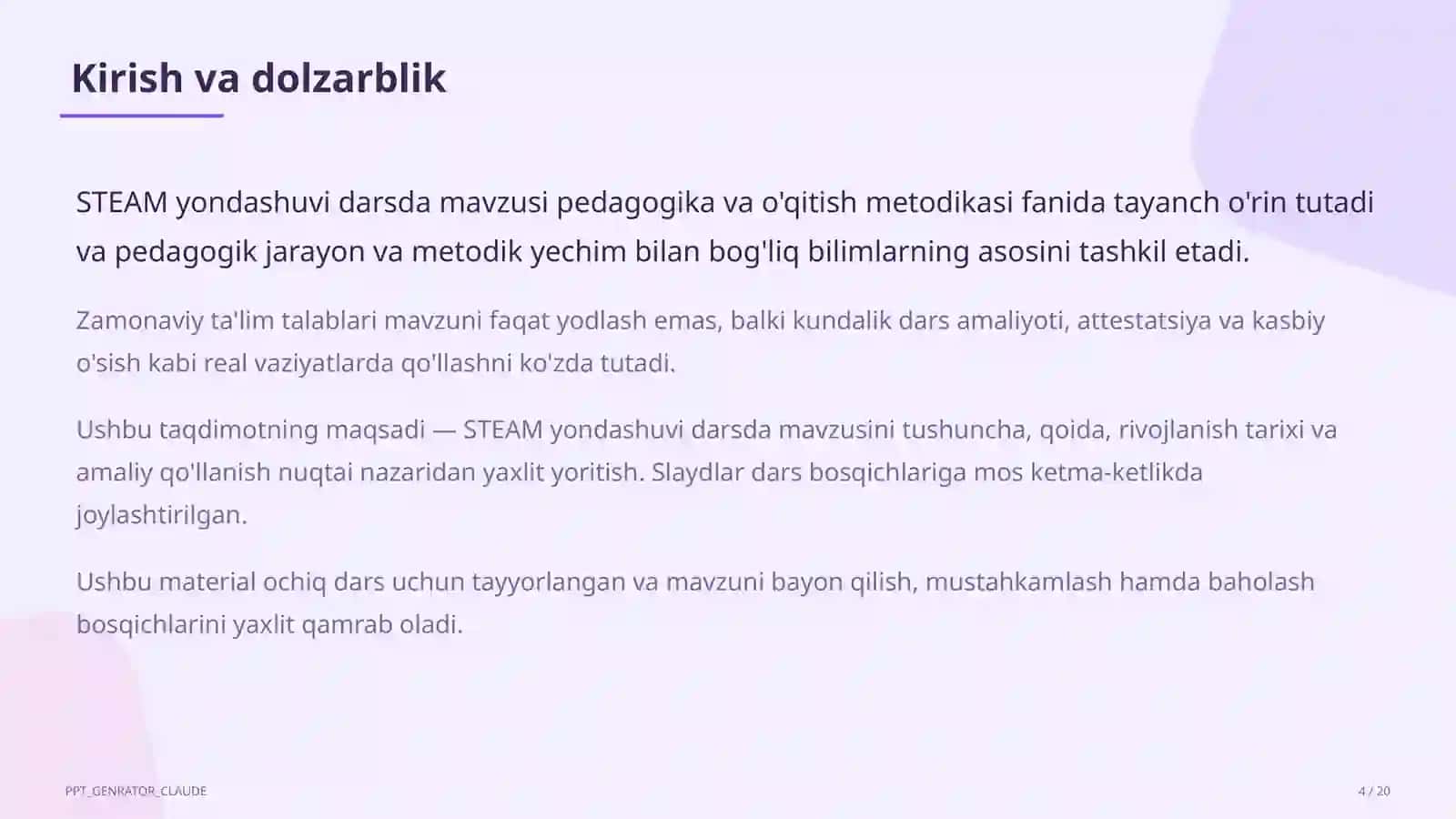 STEAM yondashuvi darsda 4