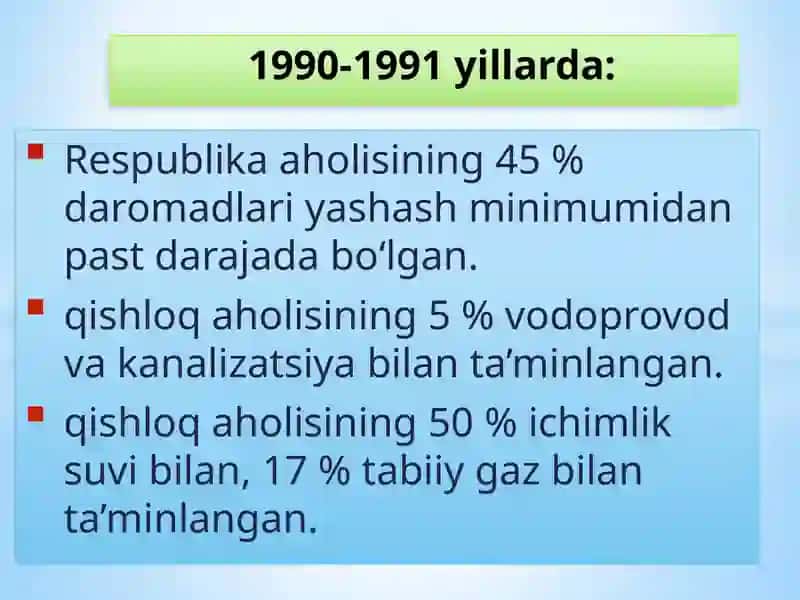 IJTIMOIY SOHADA DAVLAT SIYOSATINING TAKOMILLASHIB BORISHI VA AHOLI FAROVONLIGINI OSHIRISH TADBIRLARI 4
