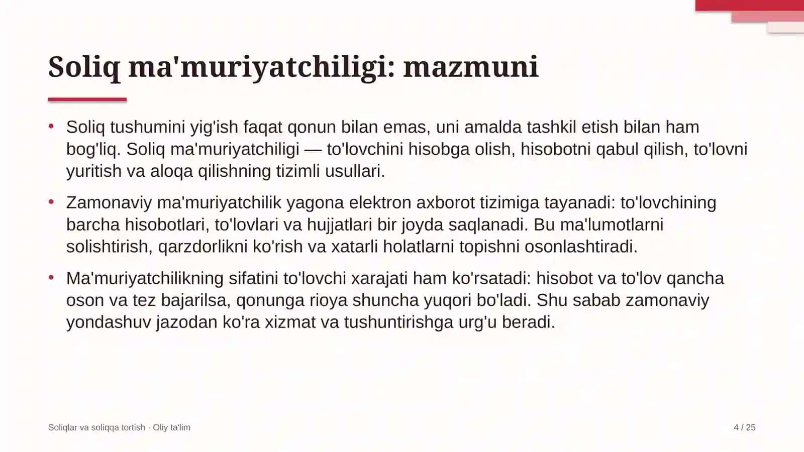 eksport faoliyatida soliq ma'muriyatchiligi 8587 4