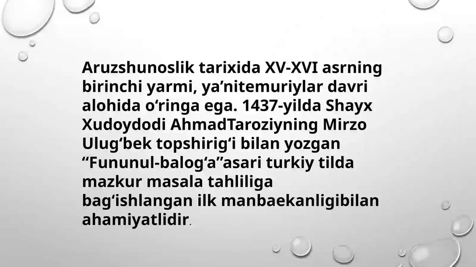 Aruzning paydo bo‘lishi. Nazariy asoslari 4