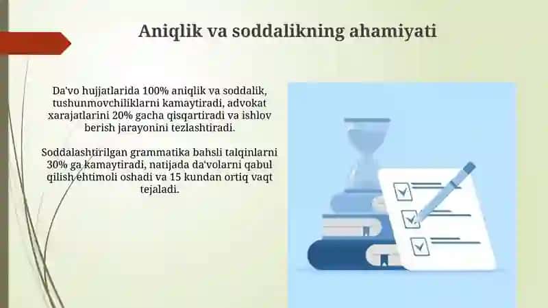 Da'vo Hujjatlarining Grammatik Tuzilishi 4