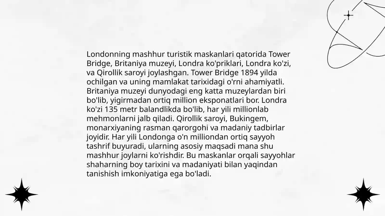Buyuk Britaniyaning turizm salohiyati va viza olish tartibi 4