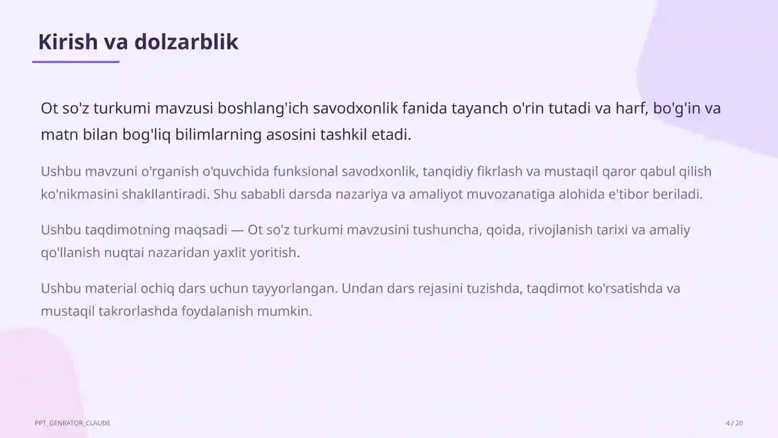 Ot so'z turkumi (3-sinf) 4