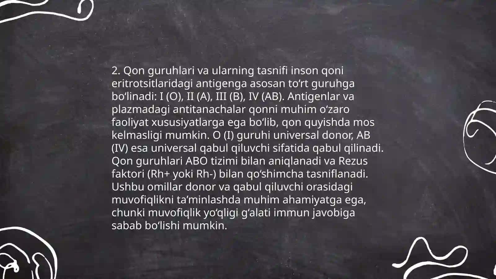 Qon quyishning zamonaviy tushunchalari 4