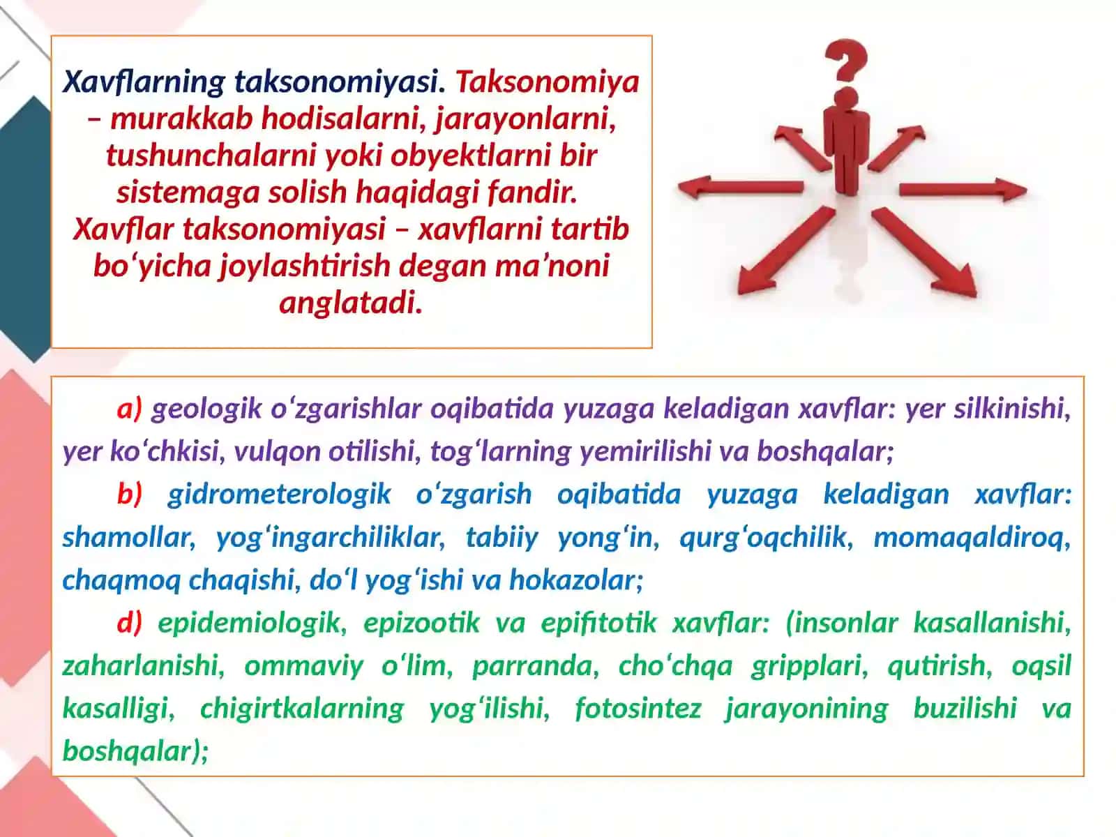 Hayot faoliyati xavfsizligini tahlilqilish 4