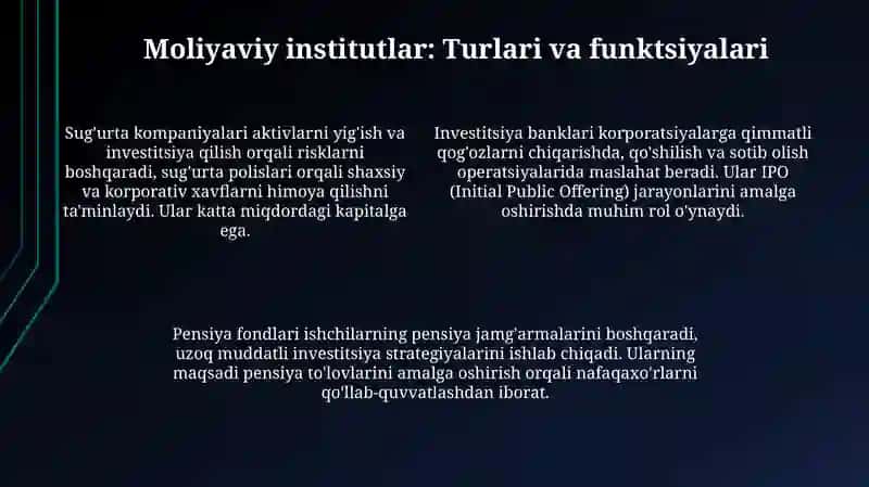 Moliya bozori va institlari 4