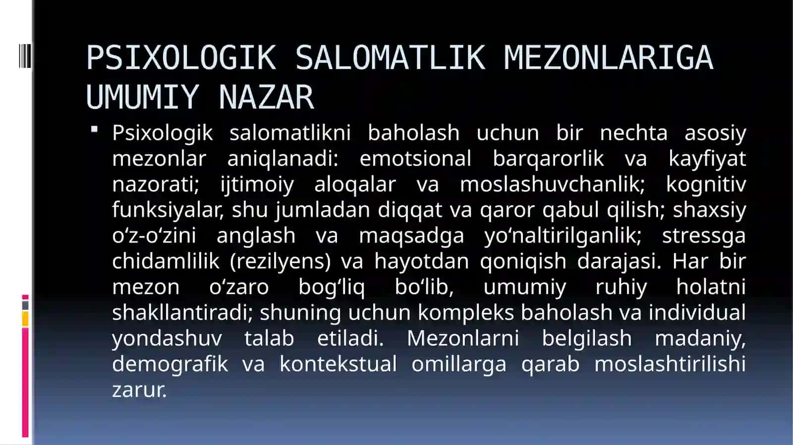 Psixologik salomatlik 4