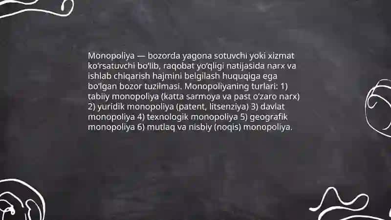 Raqobat va monopoliya 4