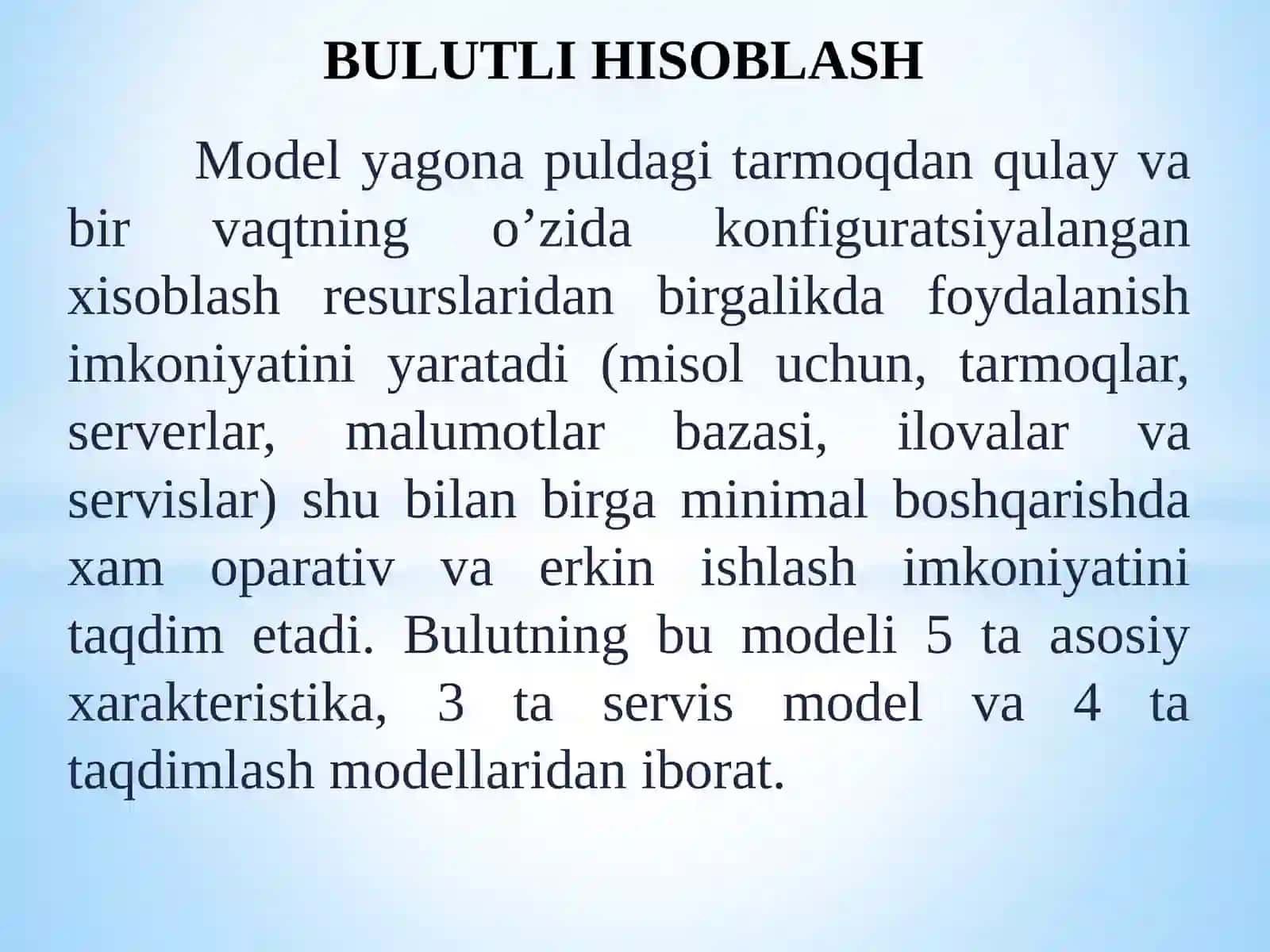Bulutli  tehnologiyalarga  havf  soluvchi  tahdidlarni  o’rganish 4