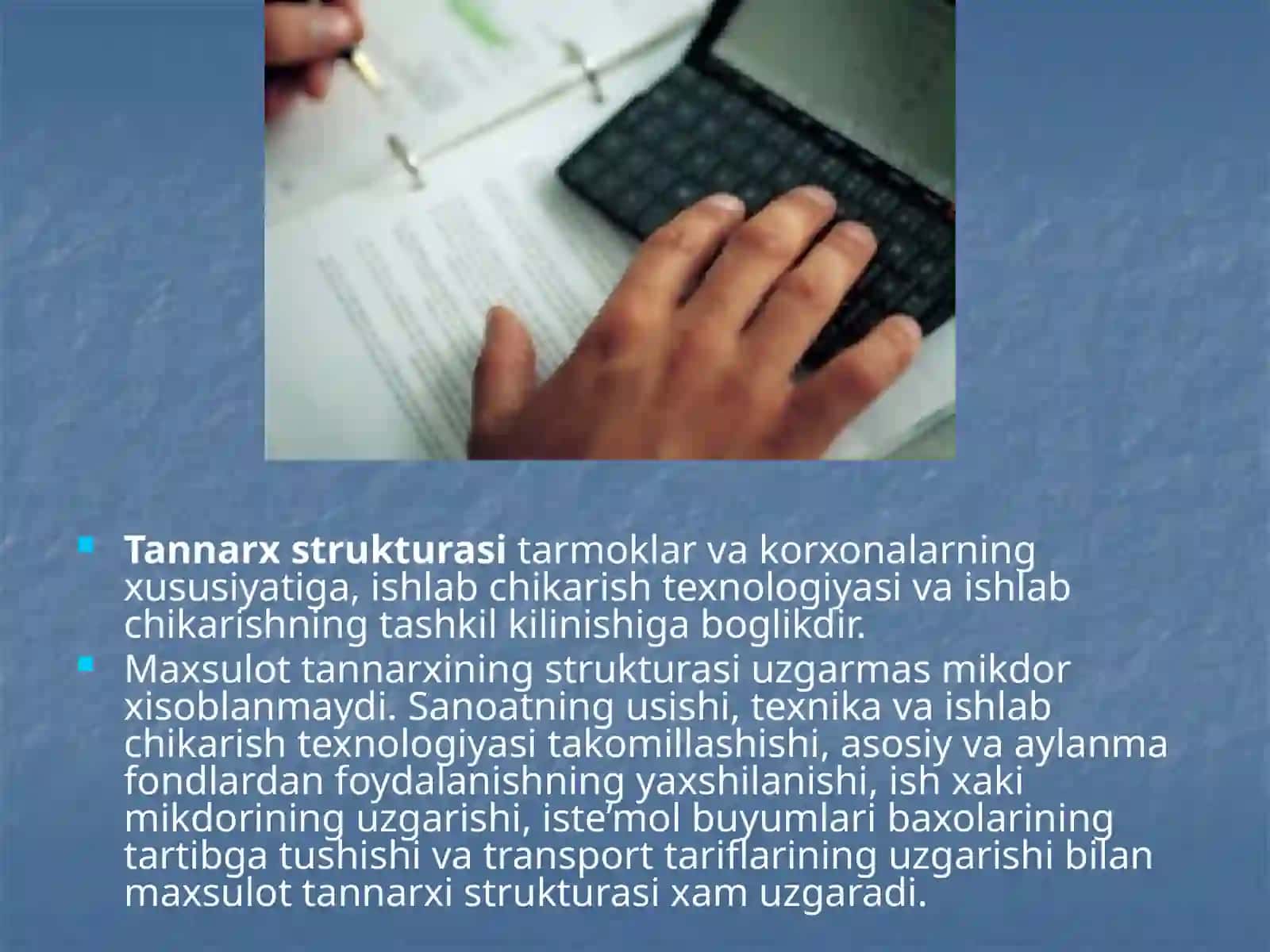 Kiymat va tannarx nazariyasi 4