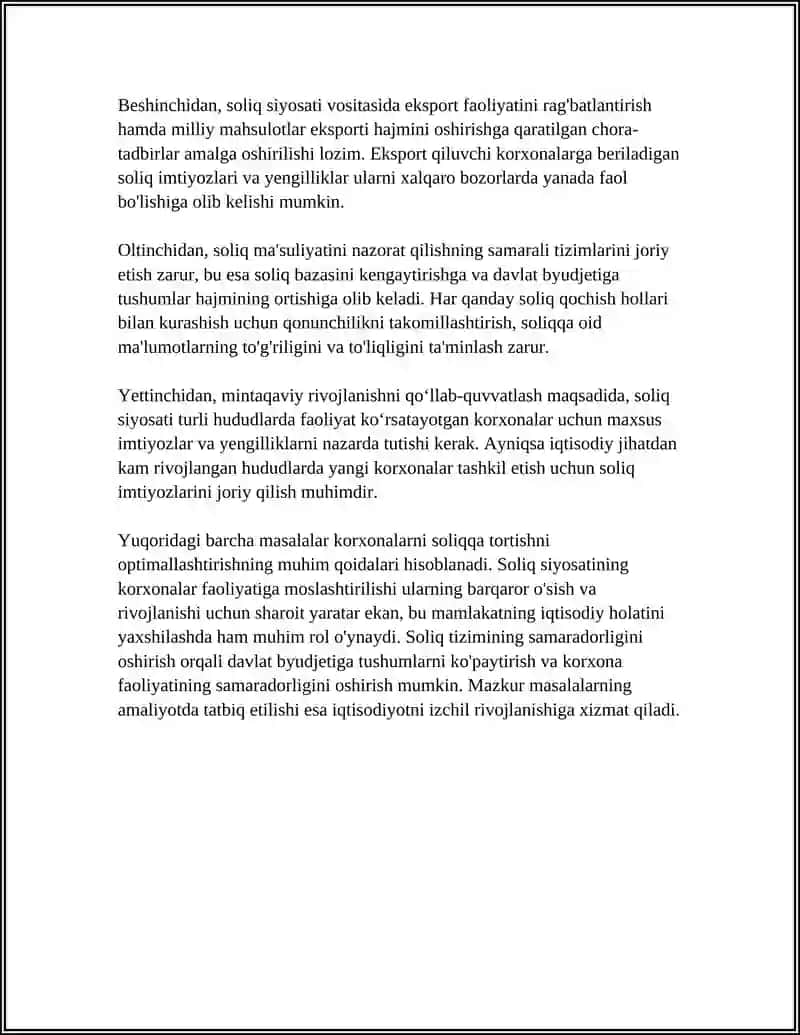 KORXONALARNI SOLIQQA TORTISHNI OPTIMALLASHTIRISH 4
