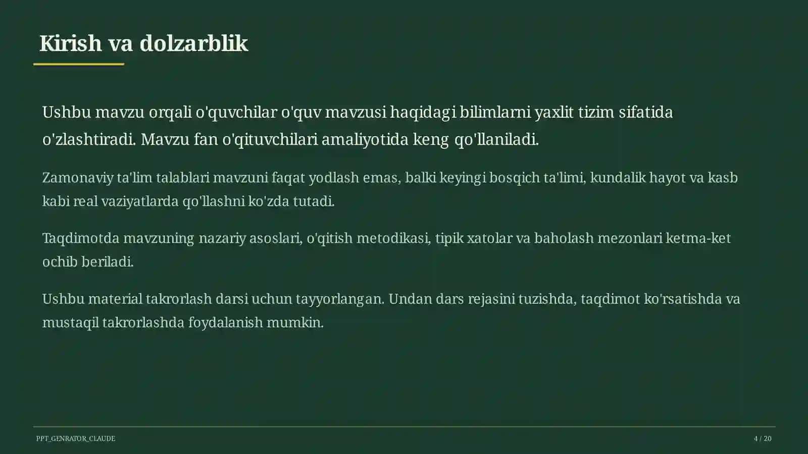 Milliy sertifikat: B+ daraja va 15% ustama 4