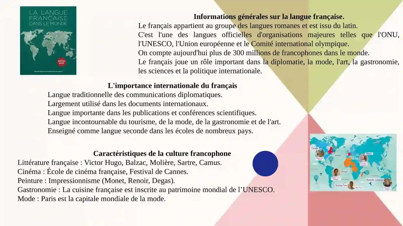 La langue française dans le monde.La Francophonie 4