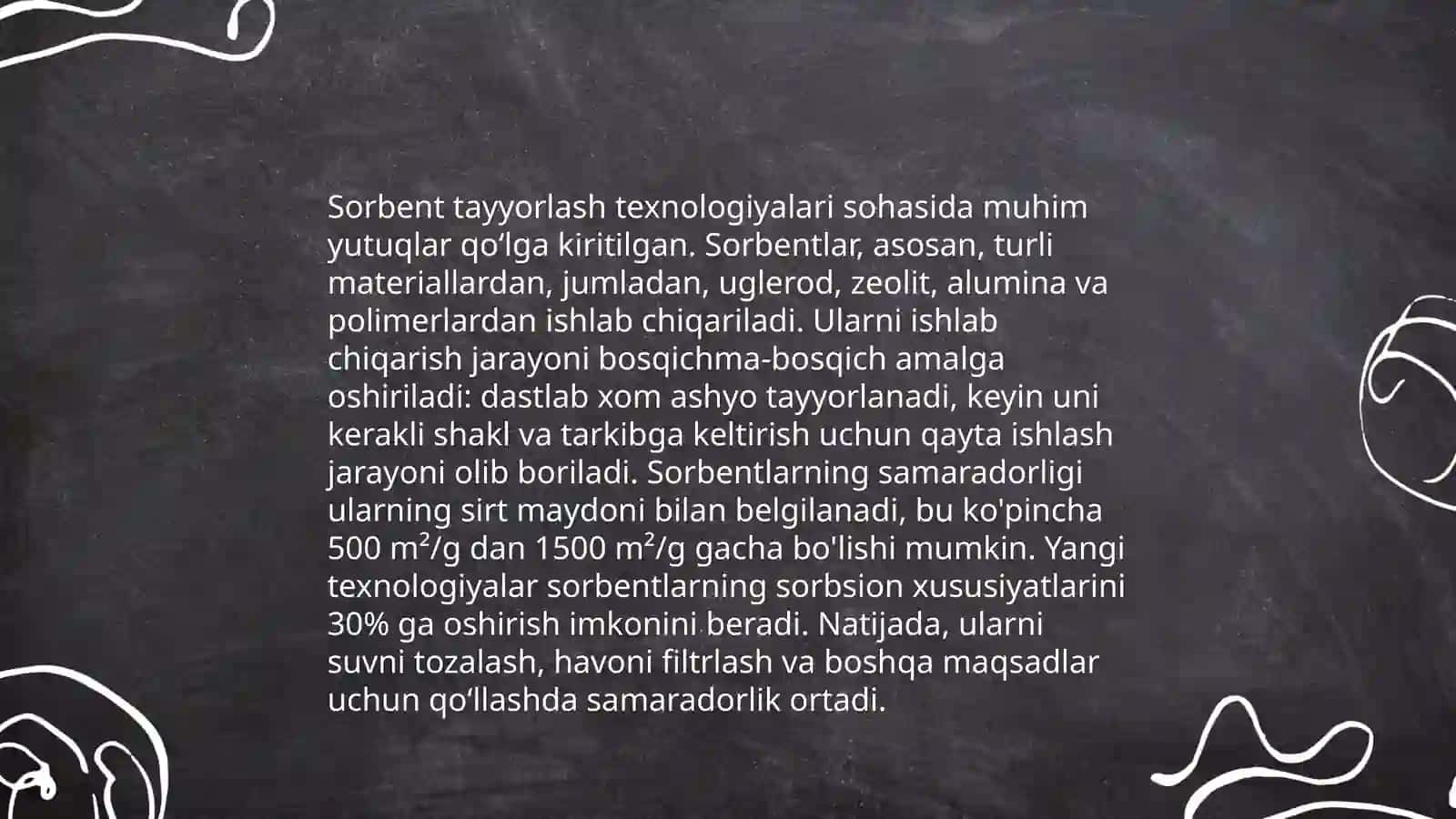 Chiqindilar asosida sorbent tayyorlash 4
