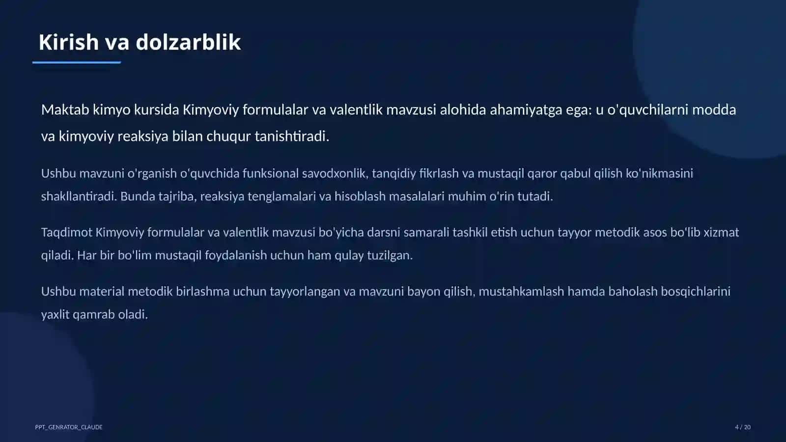 Kimyoviy formulalar va valentlik (7-sinf) 4