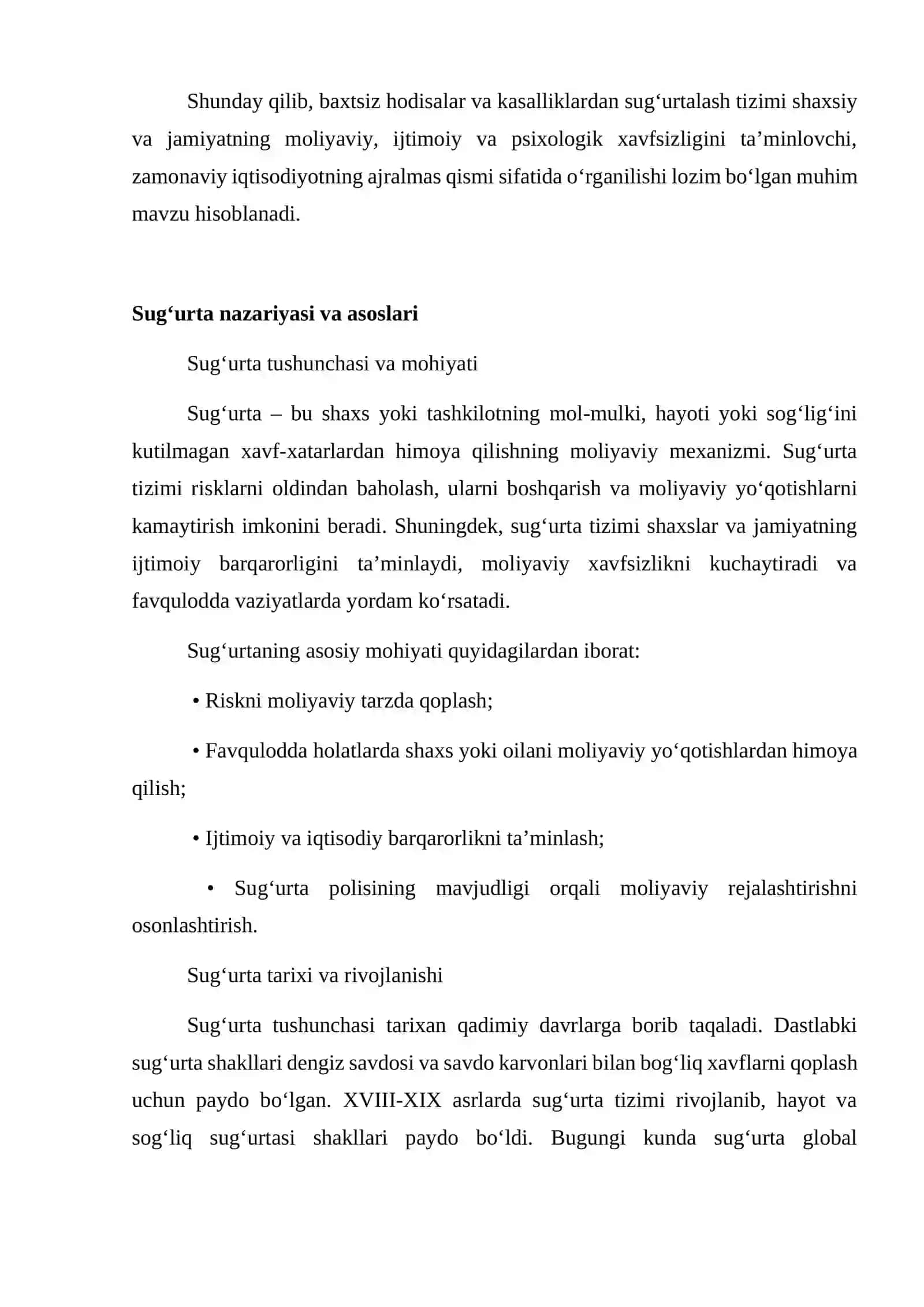 Baxtsiz hodisalar va kasalliklardan sug'urtalash 4