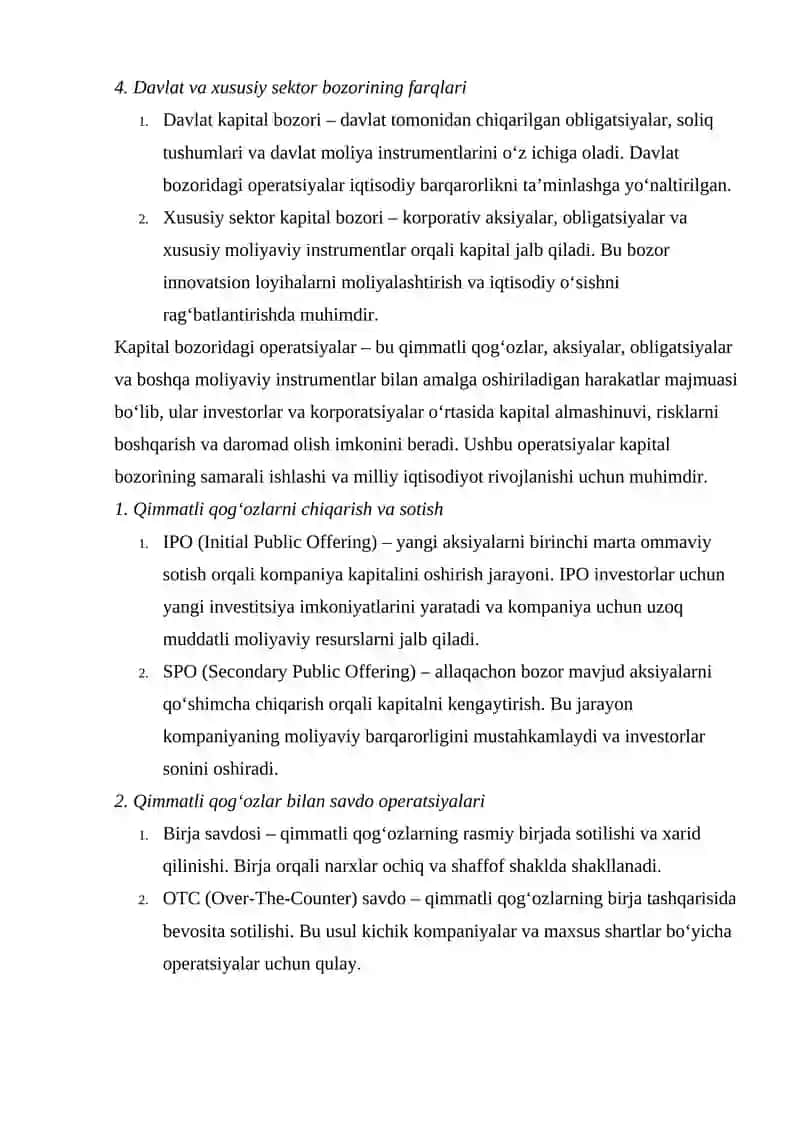MOLIYA BOZORLARINI RIVOJLANTIRISHNING ASOSIY JAHON TENDENSIYALARI 4