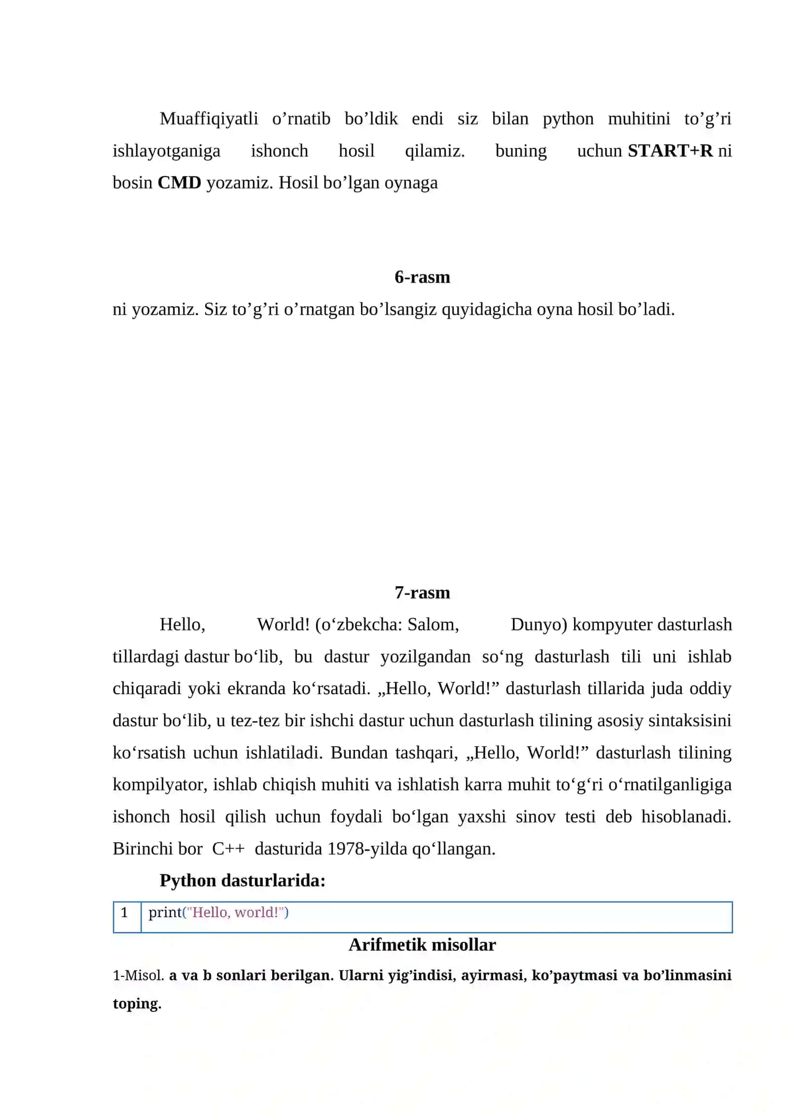 Interpretator va kompilyatorlar. Python dasturlash muhiti 4