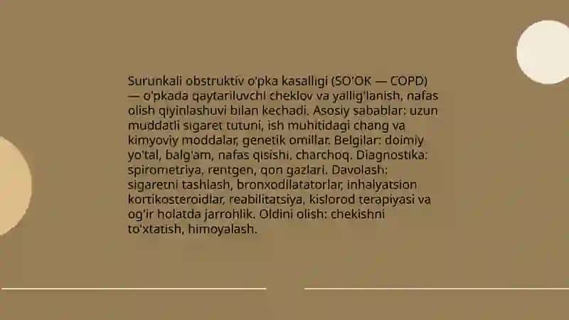 Nafas olish tizimi kasalliklari 4