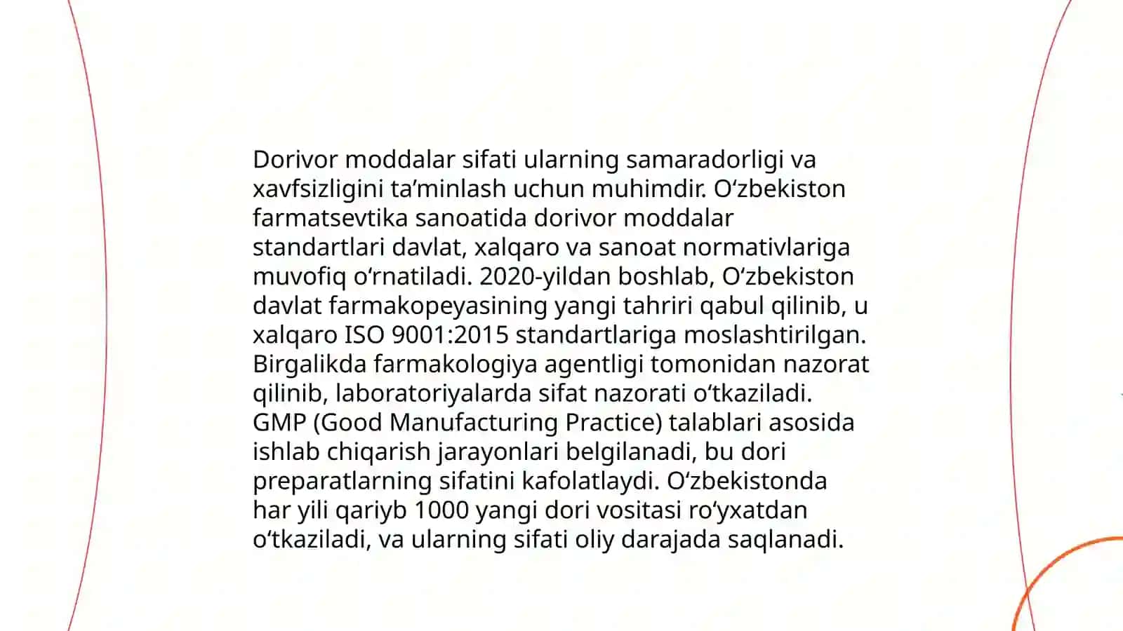 Dorivor moddalar ishlab chiqarishdagi zamonaviy talablar va muammolar 4