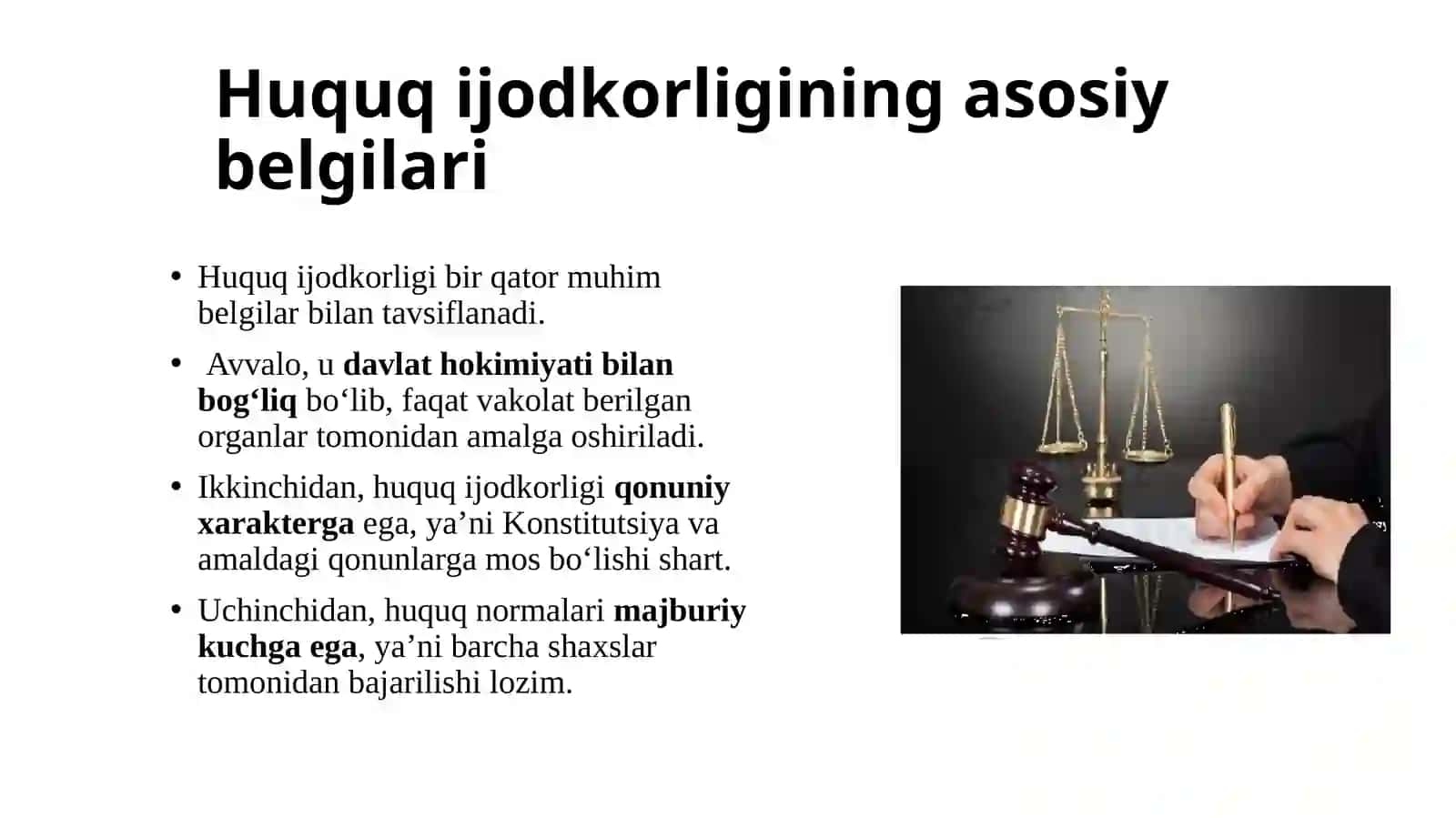 Huquq ijodkorligi tushunchasi 4