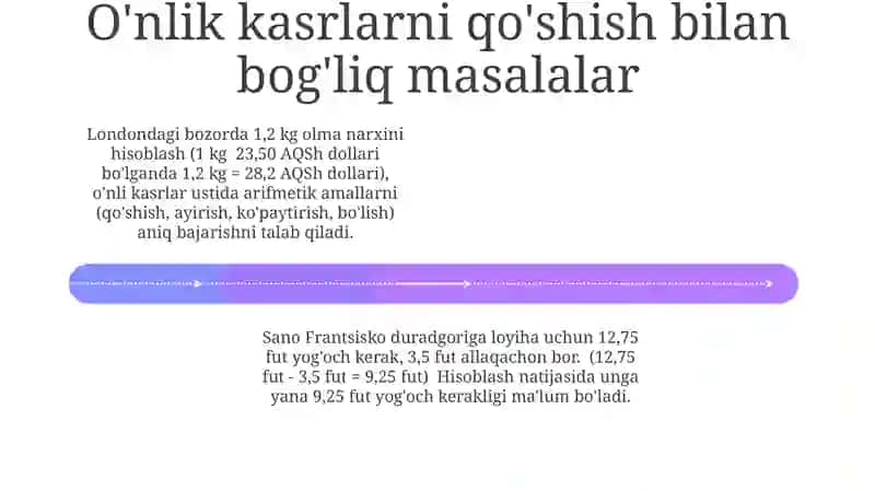 O'nlik kasrlar 4