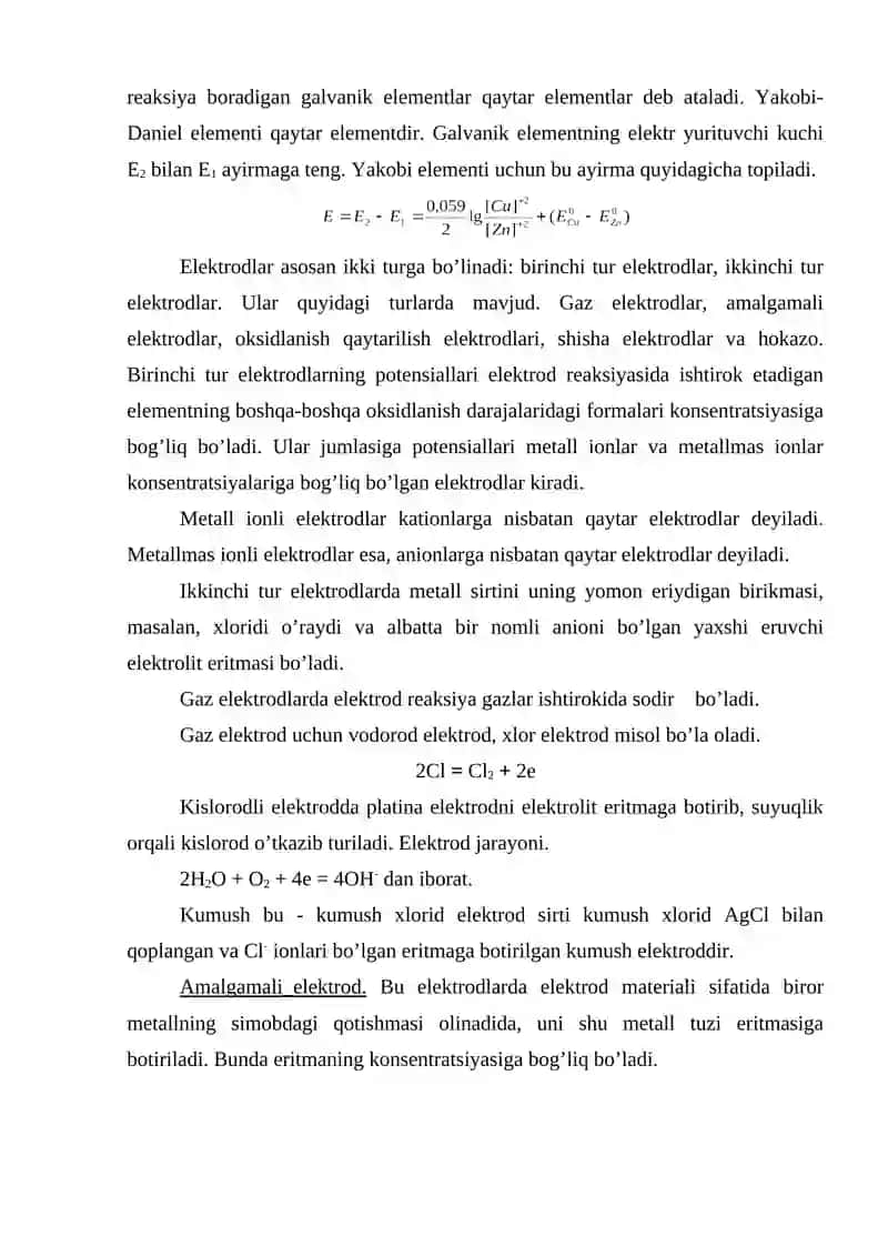 Galvanik element 4