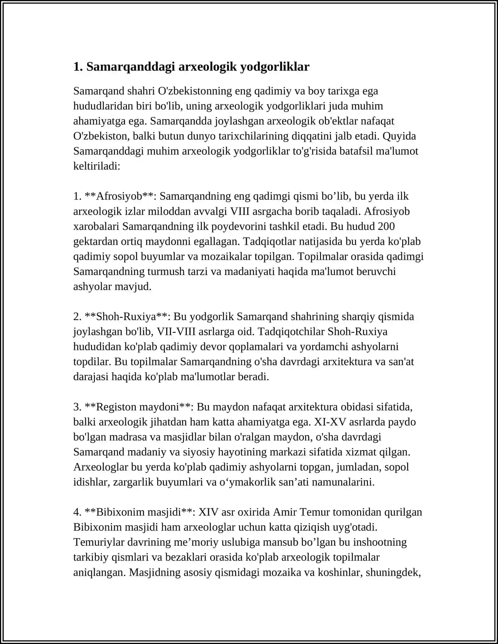 BOB SAMARQAND SHAHRIDAGI TARIXIY VA MADANIY YODGORLIKLARI KOSHINKORLIK SANʼATI 4