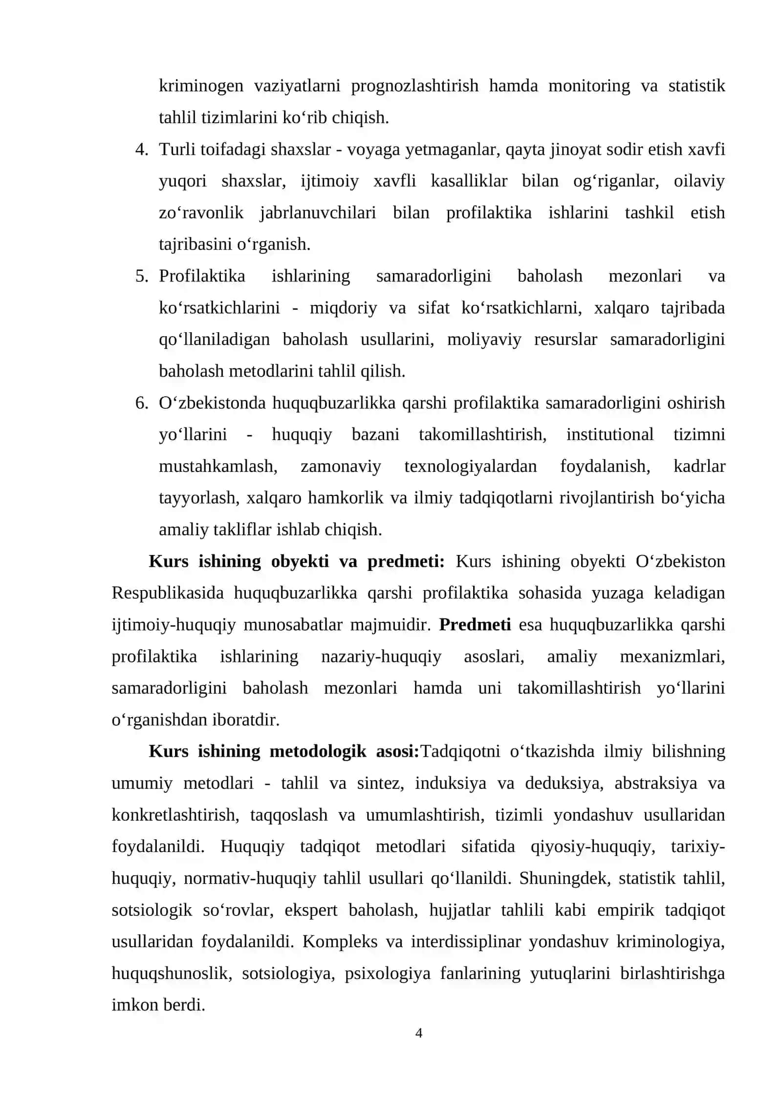 BOB. HUQUQBUZARLIKKA QARSHI PROFILAKTIKA ISHLARINING OʻZIGA XOS XUSUSIYATLARI 4