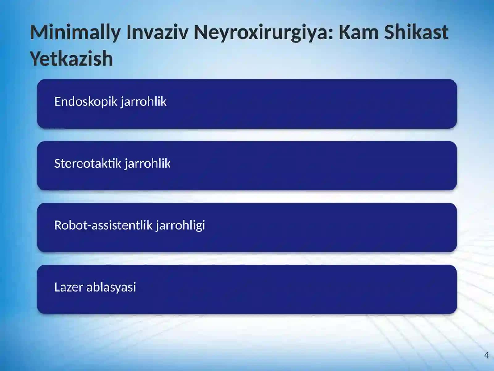 Neyroxirurgiyadagi Zamonaviy Yutuqlar va Istiqbollar 4