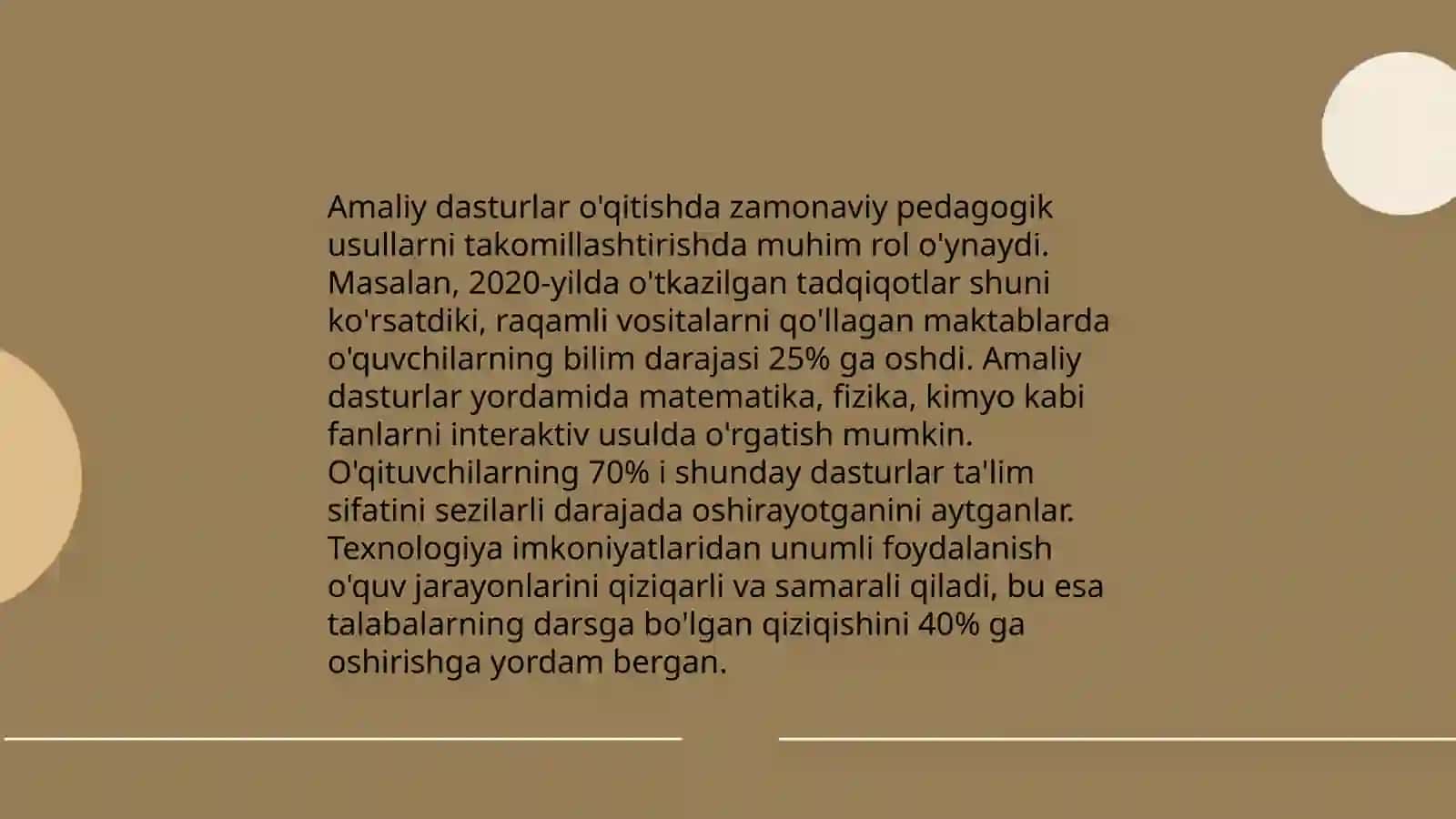 Pedagogik faoliyatda amaliy Va pedagogik dasturiy vositalardan foydalanish 4