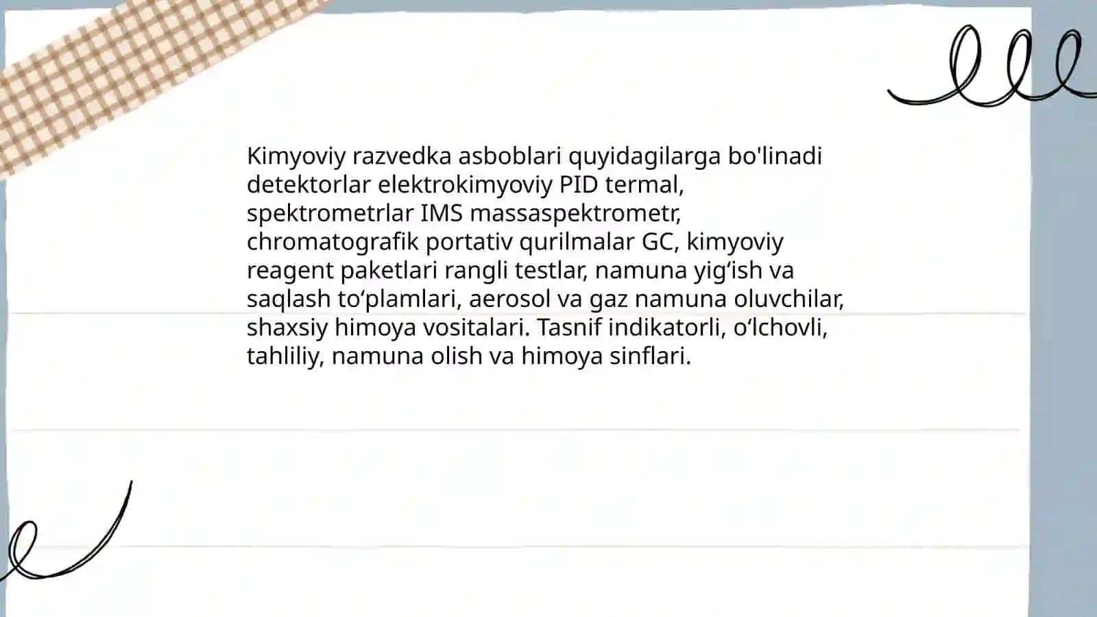 Radiatsion va kimyoviy razvedka asboblarini taʼriflash va tavsiflash 4