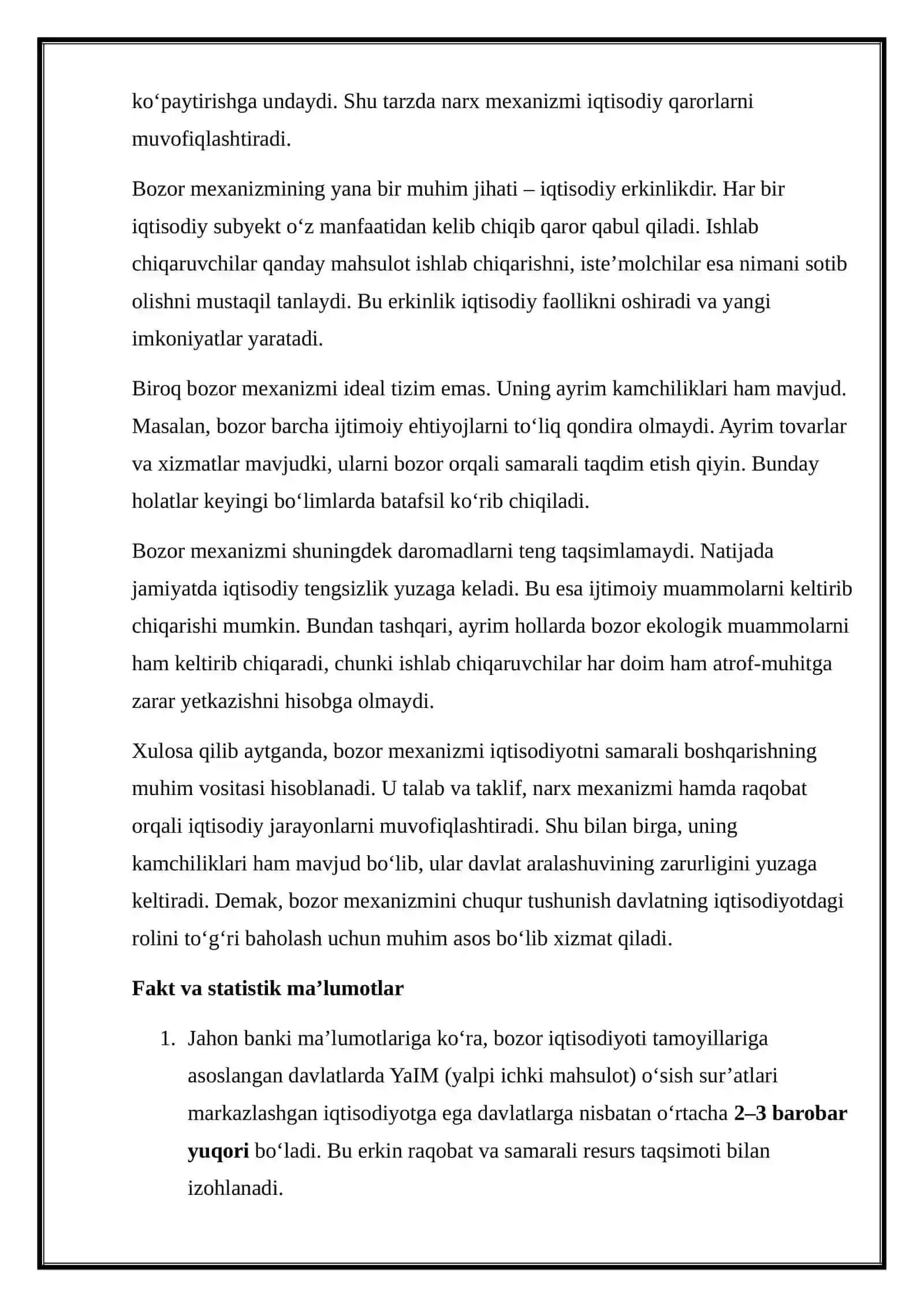 Bozorda davlat aralashuvi: maqsad va oqibatlar 4