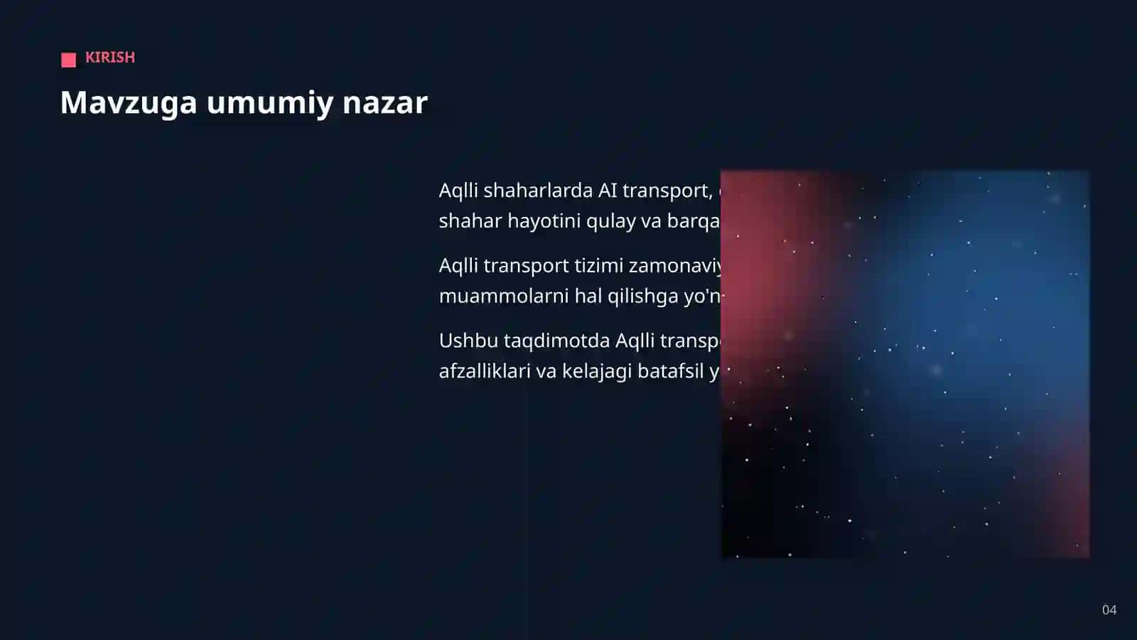 Aqlli transport tizimi 4