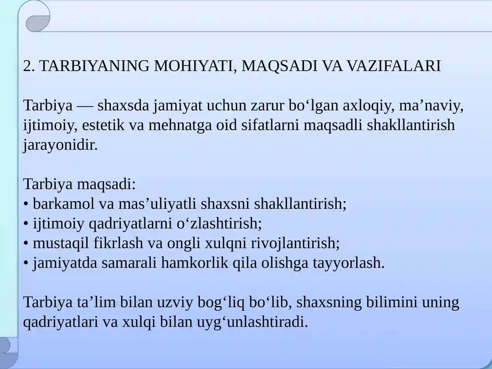 Shaxs rivojlanishiga taqdimot 4