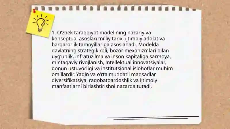 Oʻzbek taraqqiyot modeli va uning xususiyatlari 4