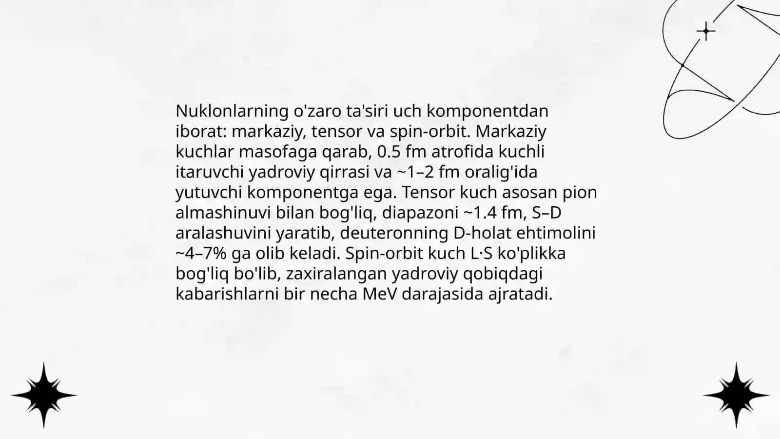 Yadro kuchlari va ularning zamonaviy modellari 4