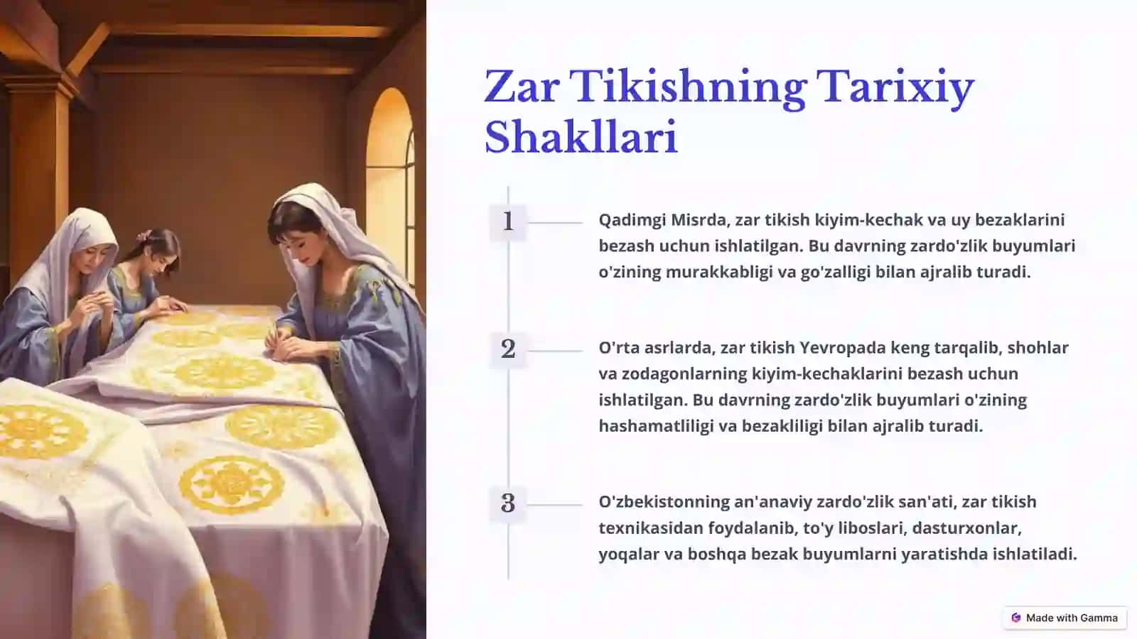 Zardo'zlikda Zar Tikish Usullari: San'at va Hunarmandchilik 4