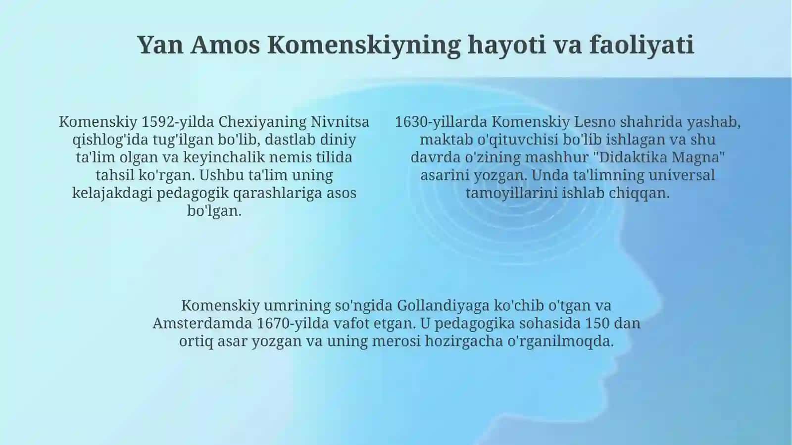 Jahon pedagogika fanining rivojlanishi tarixi 4